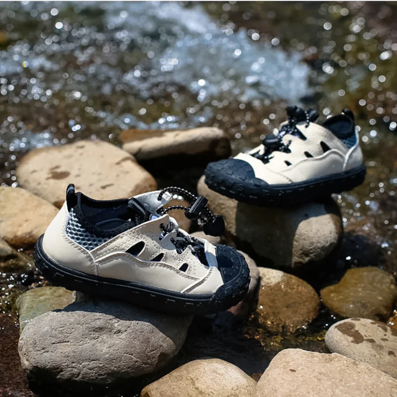

Children's sports sandals summer new style boys girls outdoor hiking shoes hollow breathable baby frame casual shoes Size 24-31