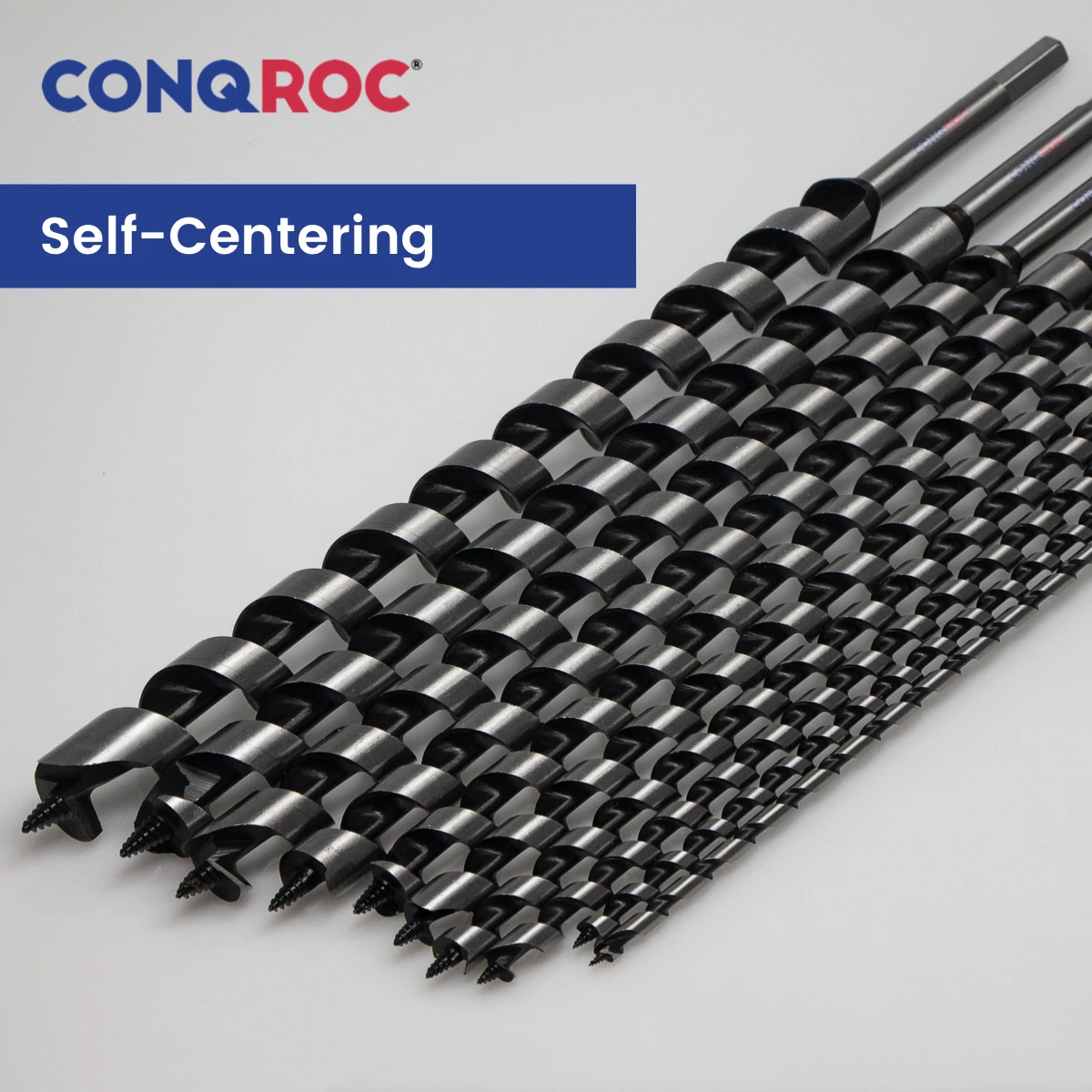 Woodworking Long Auger Drill Bit Length-460mm Spiral-Flute Self-Centering Pole Bit Hex Shank 10-Option Diameter-6~25mm