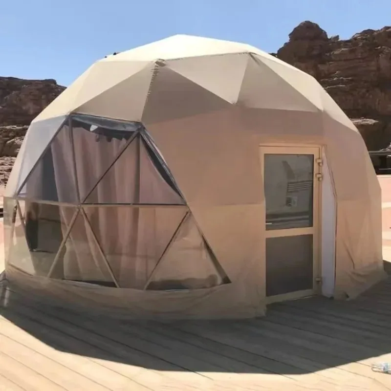 Tienda de lujo transparente, tienda de campaña con cúpula geodésica, tiendas de Safari Glamping, casa de cúpula para ventas, Domo Geodesico Geodome a la venta