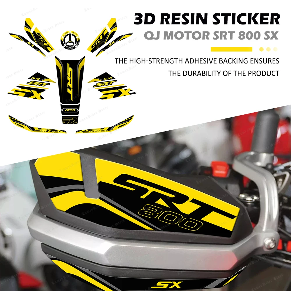 

For QJ Motor SRT 800 SX Motorcycle Accessories 3D Resin Stickers Kit Fuel Tank Pad Stickers Protector Covers