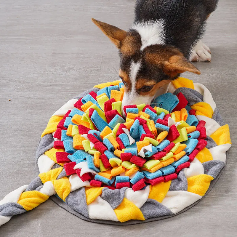 

Dogs Snuffle Mat Enrichment Feeding & Scent TrainingToy, Slow Feeder Puzzle Mat Mental StimulationAnti-Anxiety Washable Dog Mat