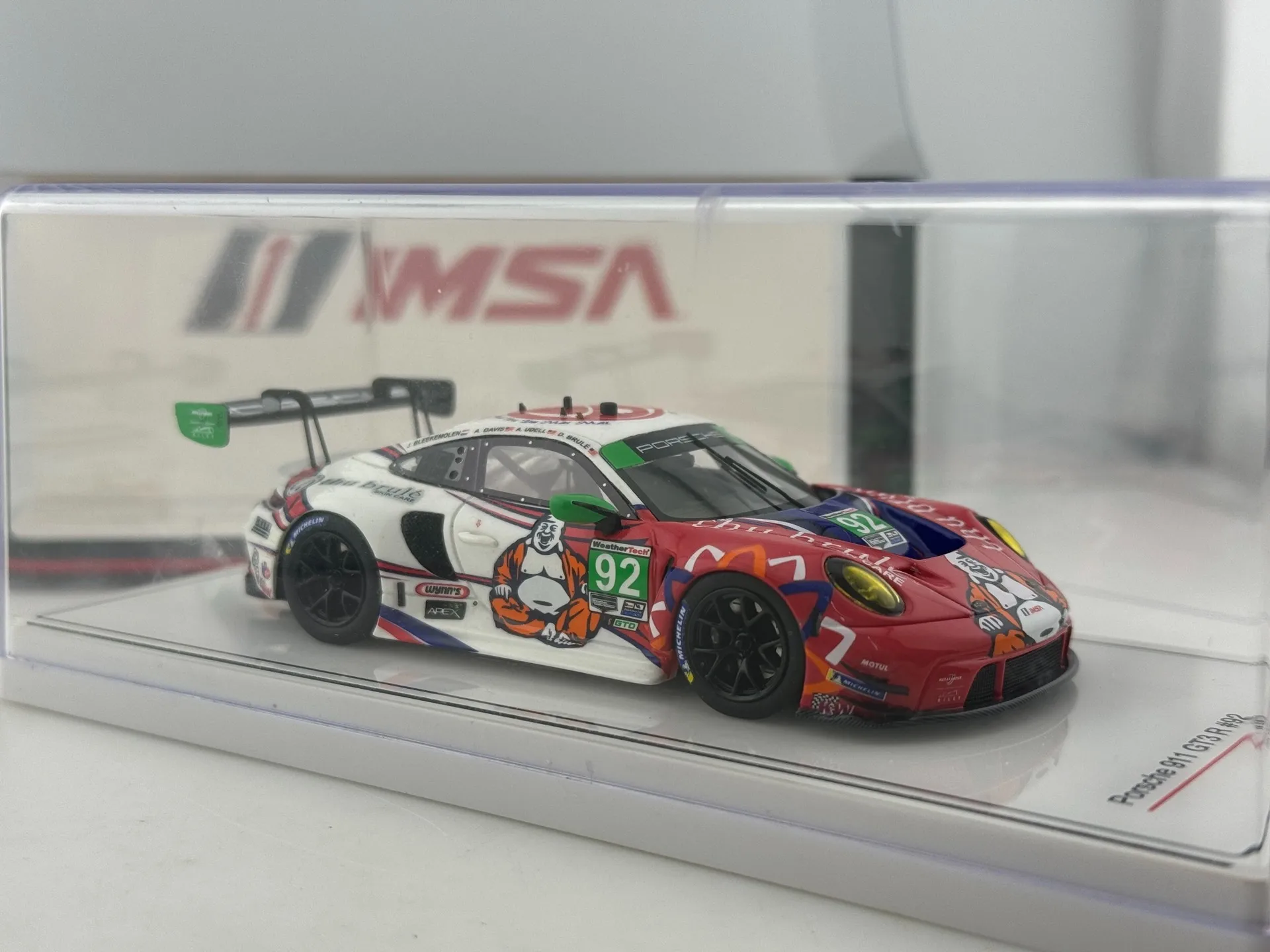 Druckguss TSM Porsche 911GT3 R im Maßstab 1:43 # 92-Automodell zum Sammeln, Spielzeug, Geschenk, Souvenir, Ausstellungsornament