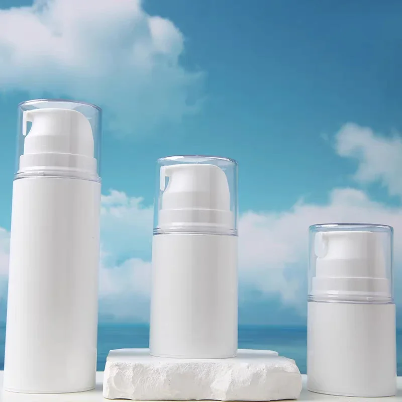 1 pz 30/50/100 ml portatile da viaggio vuoto airless pompa barattolo crema dispenser riutilizzabile a prova di perdite bottiglia cosmetica contenitore di stoccaggio