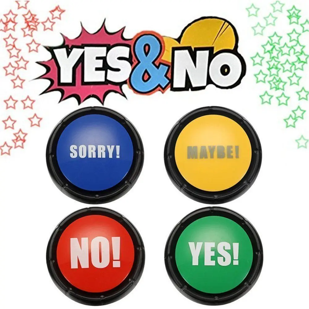 High Quality Plastic Sound Button 85db Holiday Supply Sound Talking Funny Button Party Gift Talking Button