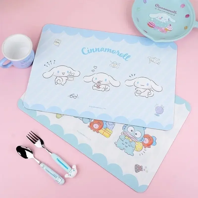 Sanrio Hello Kitty Anime My Melody Y2k Table Insulated Mat Cute Cartoon Cinnamoroll Kawaii Desk Cover Waterproof Mat Gifts Toys