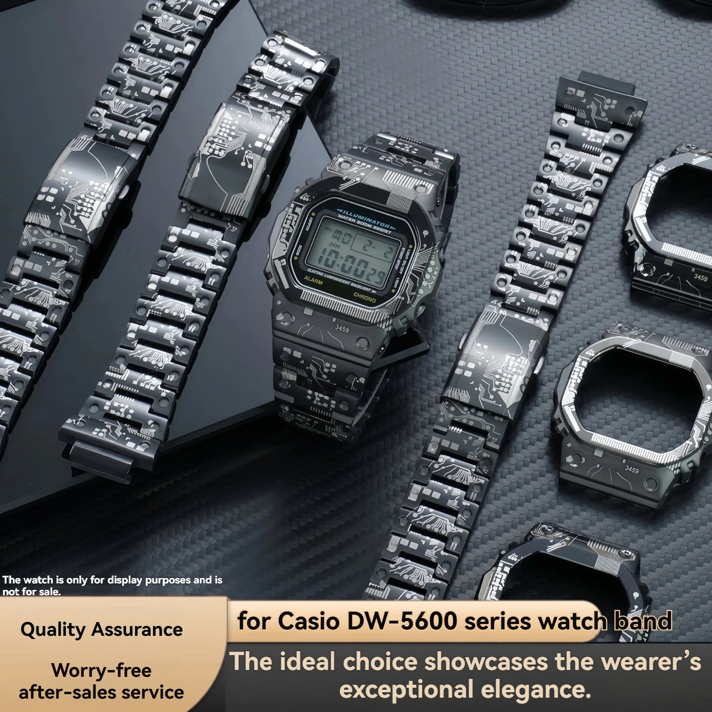 

Комплект для модификации часов Casio G-SHOCK DW-5600/GW-M5610: корпус и ремешок из титанового сплава | Металлический ободок из нержавеющей стали | Запчасти для модернизации ремешков для часов