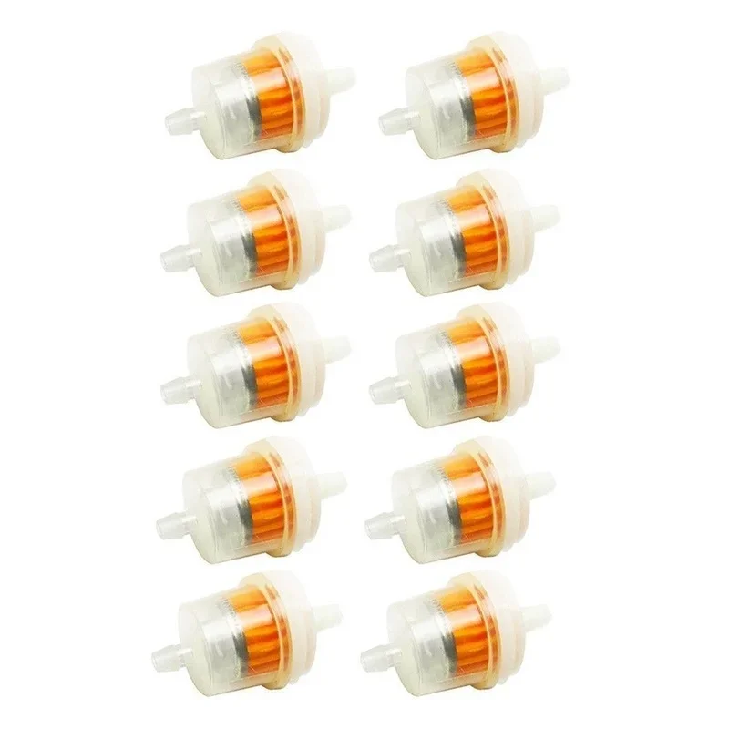 10 Pcs Fuel Filter for Lawn Mower Motorcycle 4-stroke Engine