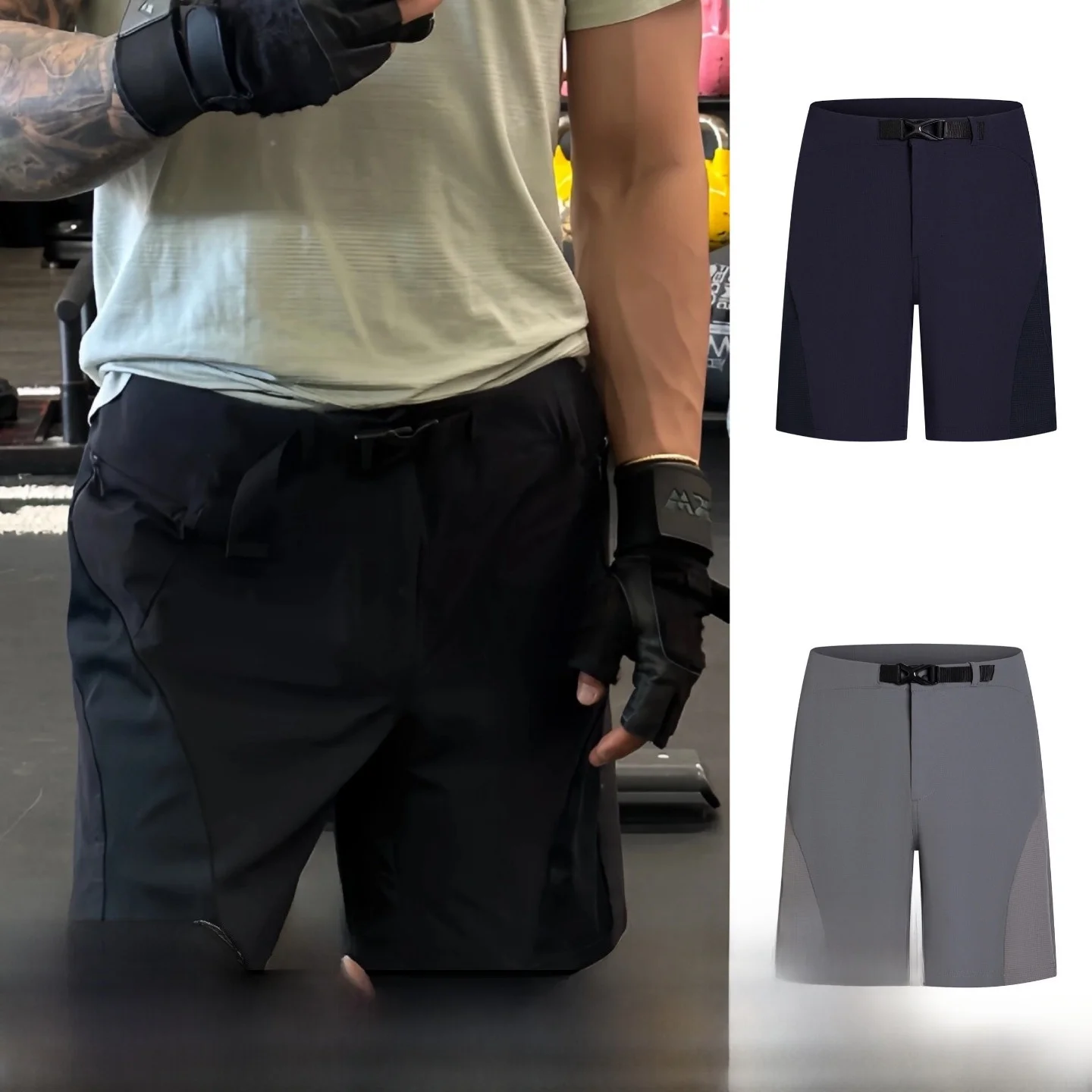 

Крутые 3D-шорты с эффектом пэчворк, дышащие, быстросохнущие, для активного отдыха, мужские и женские, летние, прямого кроя, со средней посадкой, спортивные шорты