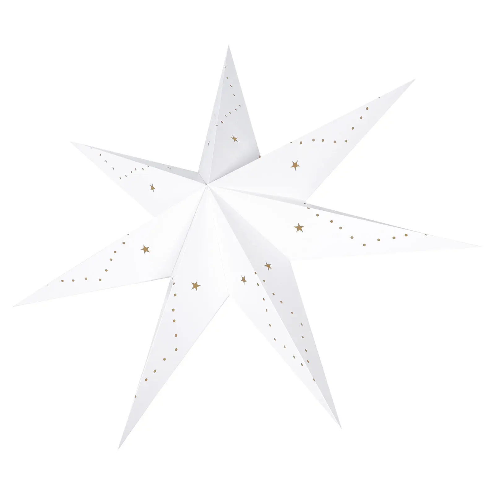 

1pc 3D Pentagram Lampshade Star Shaped Paper Hanging Decorative Lampshade For Christmas Party Bedroom Living Room Ceiling