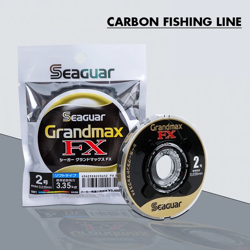 seaguar-grandmaxfx-60m-カーボンファイバーサブライン釣り糸-耐摩耗性-海釣り糸-100-フロロカーボン