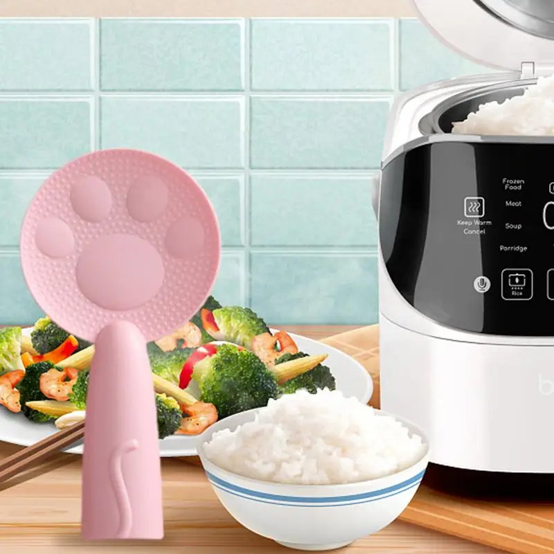 

Non Stick Rice Paddle Durable Free Standing Rice Scooper Rice Cooker Paddles Rice Cooker Non stick Spatula With Spoon Holder