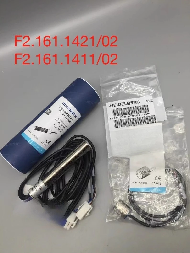 

1 Pair Transmitter and Receiver F2.161.1411/01 and F2.161.1421/02 Ultrasonic Dual-Sided Photoelectric Eye Heidelberg Parts