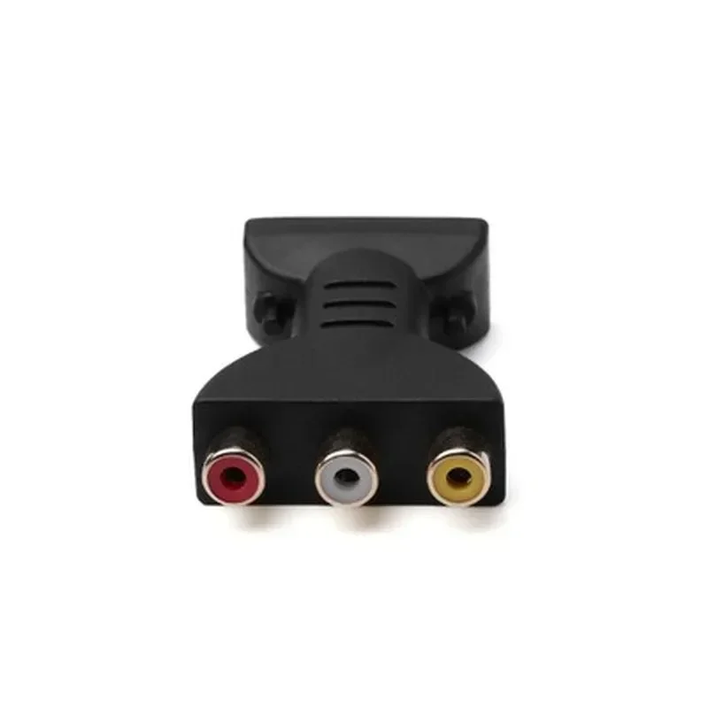 HDMI-Compatível com Cabo Adaptador AV, 3RCA Lotus Head, Vermelho, Branco, Amarelo, Vermelho, Verde, Azul, Conversor de Áudio e Vídeo