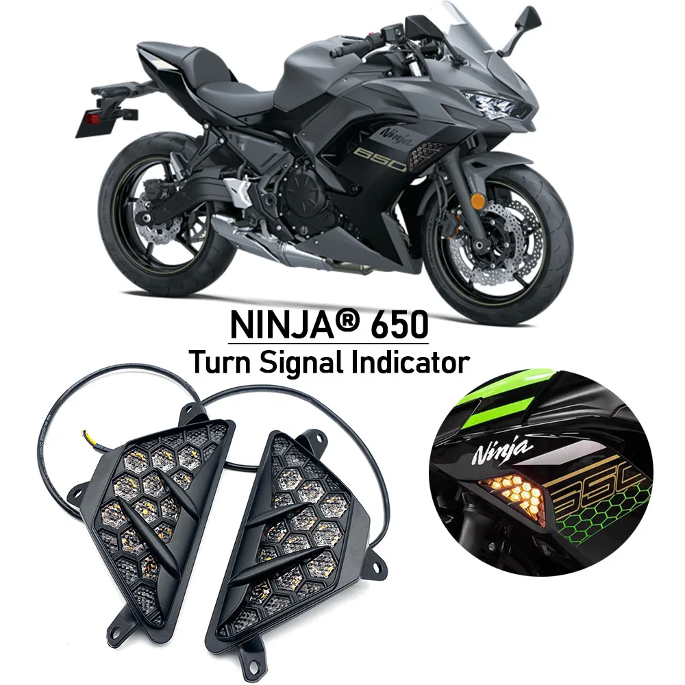 

For Kawasaki Ninja400 Ninja250 Ninja650 Ninja1000 Indicator Lights Direction Blinker Lights ZX-25R ZX-6R LED Turn Signals