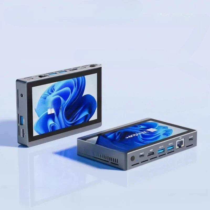 for 2 Pro Tablet Pad Industrial Windows 11 Tablet Mini PC 5.5 inch Touch Screen Mini Computer Fan Intel N5095 16GB+256GB+WIFI