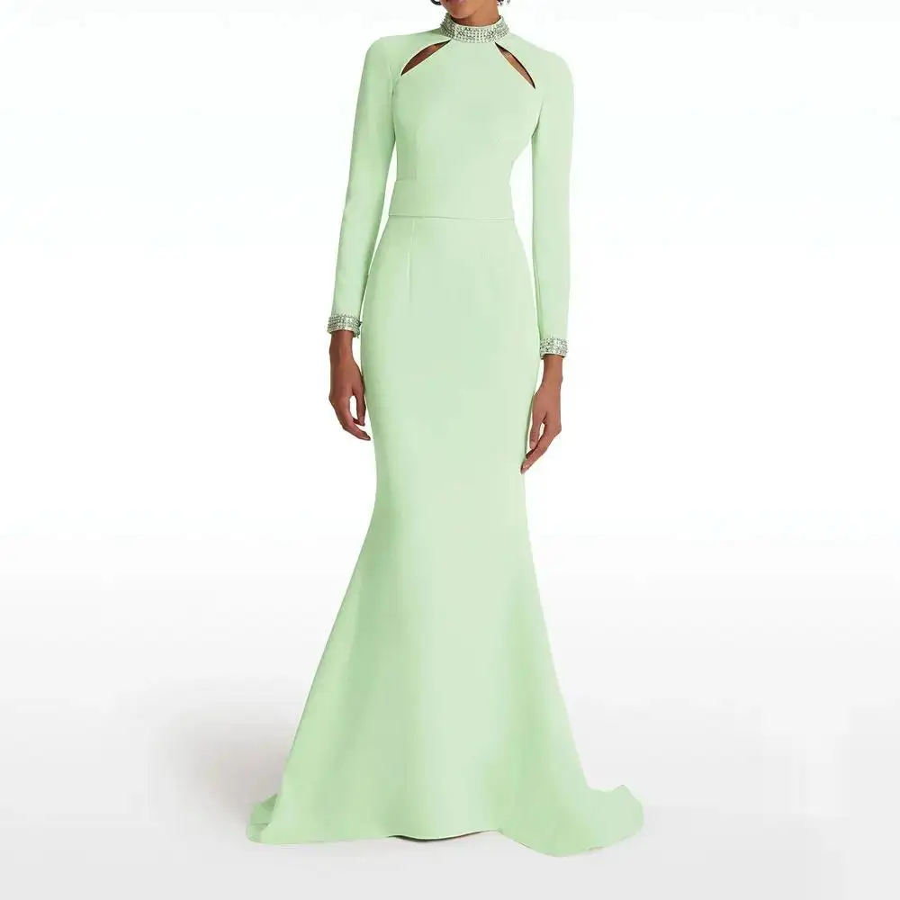 customized Olis NEW Evening Dress Floor Length Luxury Birthday Full Sleeves Summer Elegant Wedding Party Gowns For Women