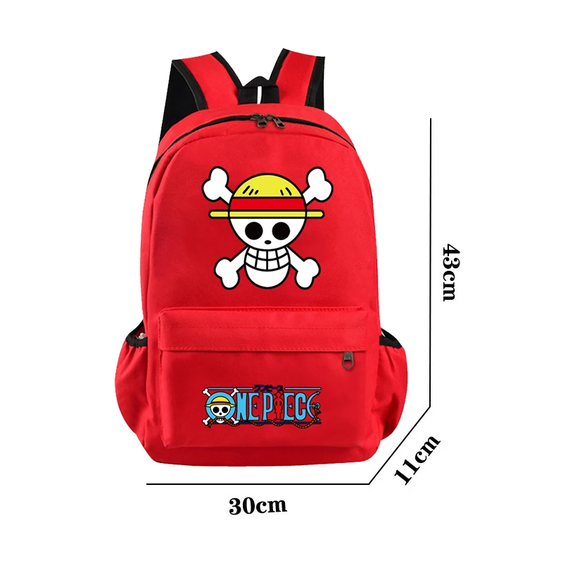 Anime One Piece Backpack for Boy Girl Hildren Back To School Schoolbag Student Kawaii Backpack Luffy Nami Usopp Lightweight Bags