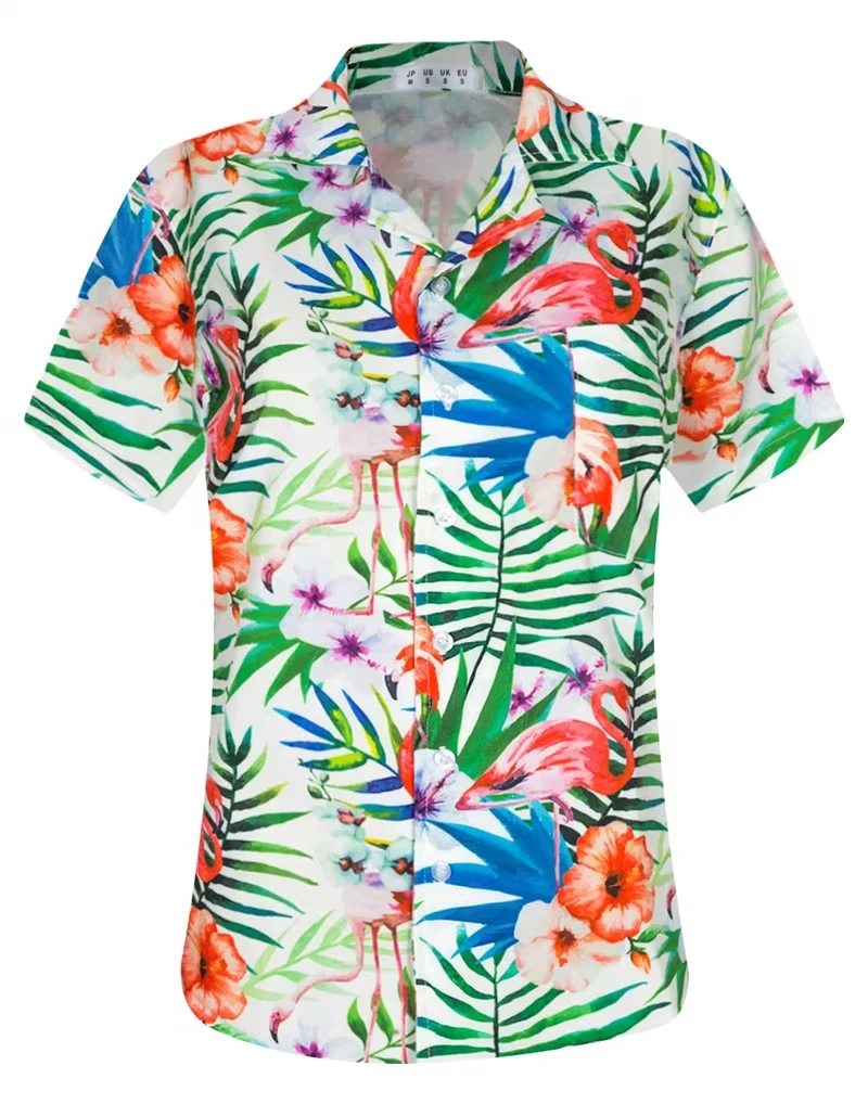 Hawaiian Men's Shirt 3D Printing Summer Coconut Tree Pattern Oversized Comfortable Casual Tops Short Beach Clothing Street  Wear