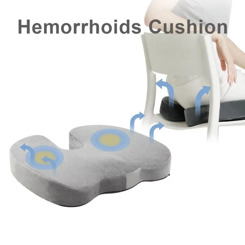 Customized Cooling Gel Office Chair Orthopedic Seat Memory Foam Cushion Pad Pillow
