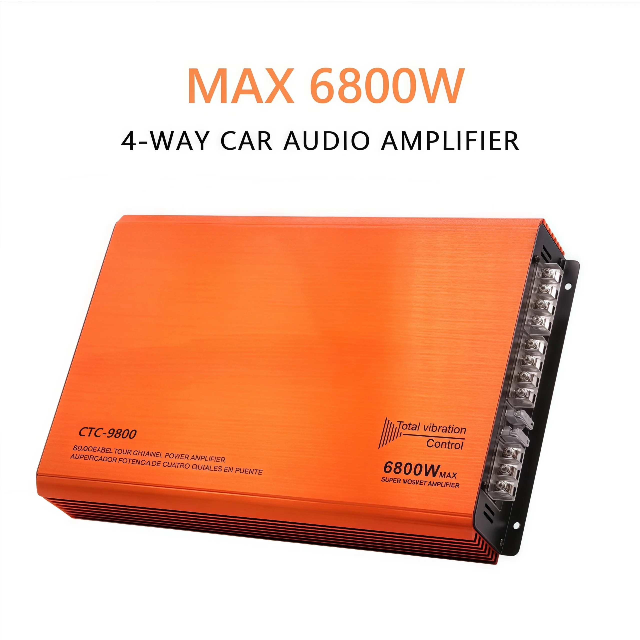 

4 Ways Universal Car AB Class Professional Amplifier MAX 6800W High Power Music Stereo Sound Subwoofer 12V Car Power Amplifier