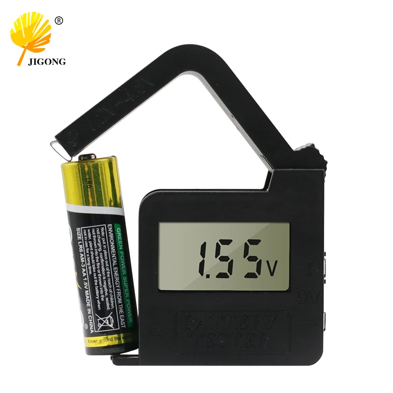 Herramienta de diagnóstico de capacidad de batería de litio Digital, comprobador de voltaje Universal, pantalla LCD, 1,5 V, 9 V, AAA
