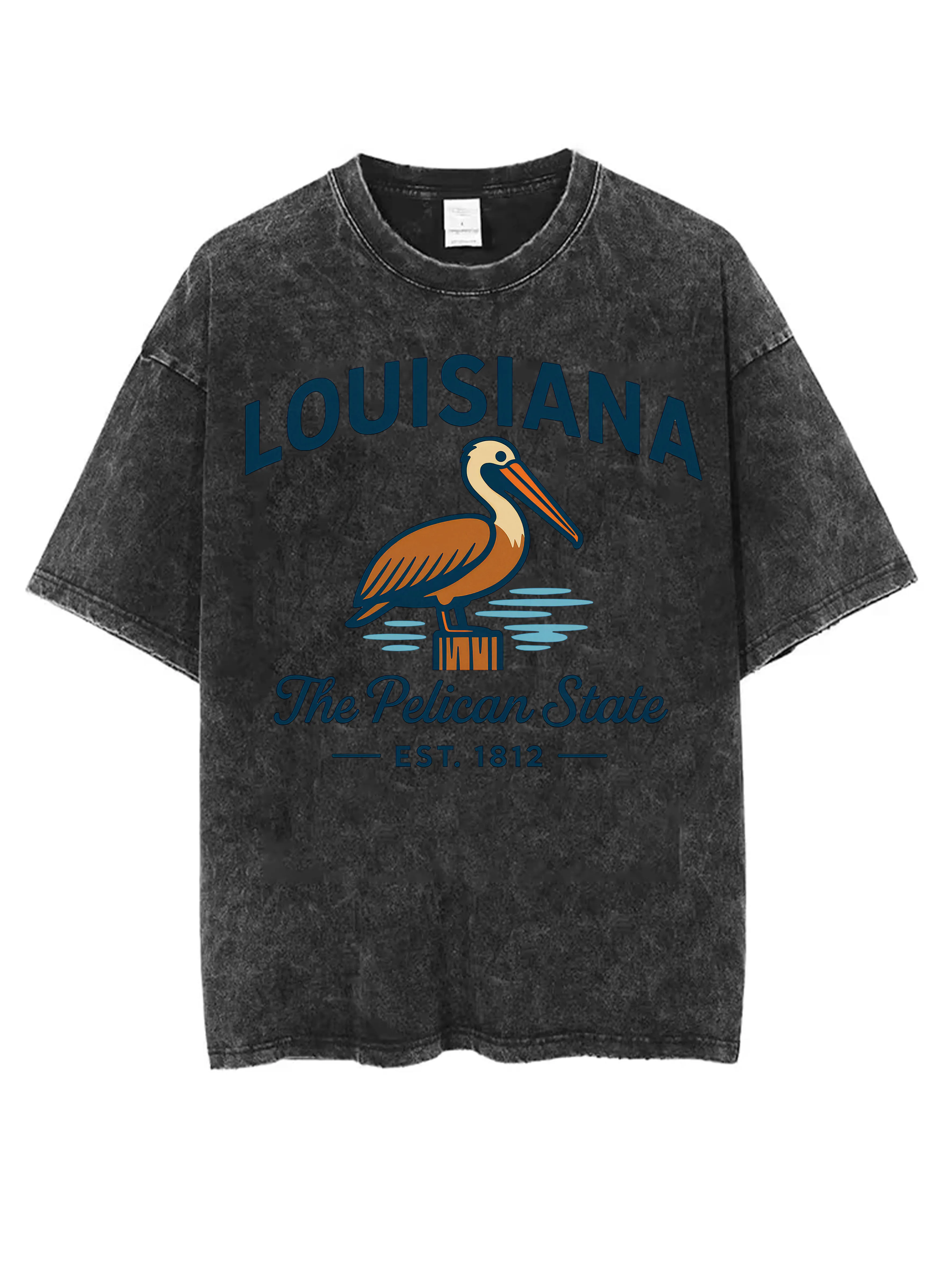 

LOUISIANA I Feel Like Garbage SV Черная стираная футболка с круглым вырезом Удобная свободная посадка для мужчин и женщин отлично подходит для зимы и Рождества