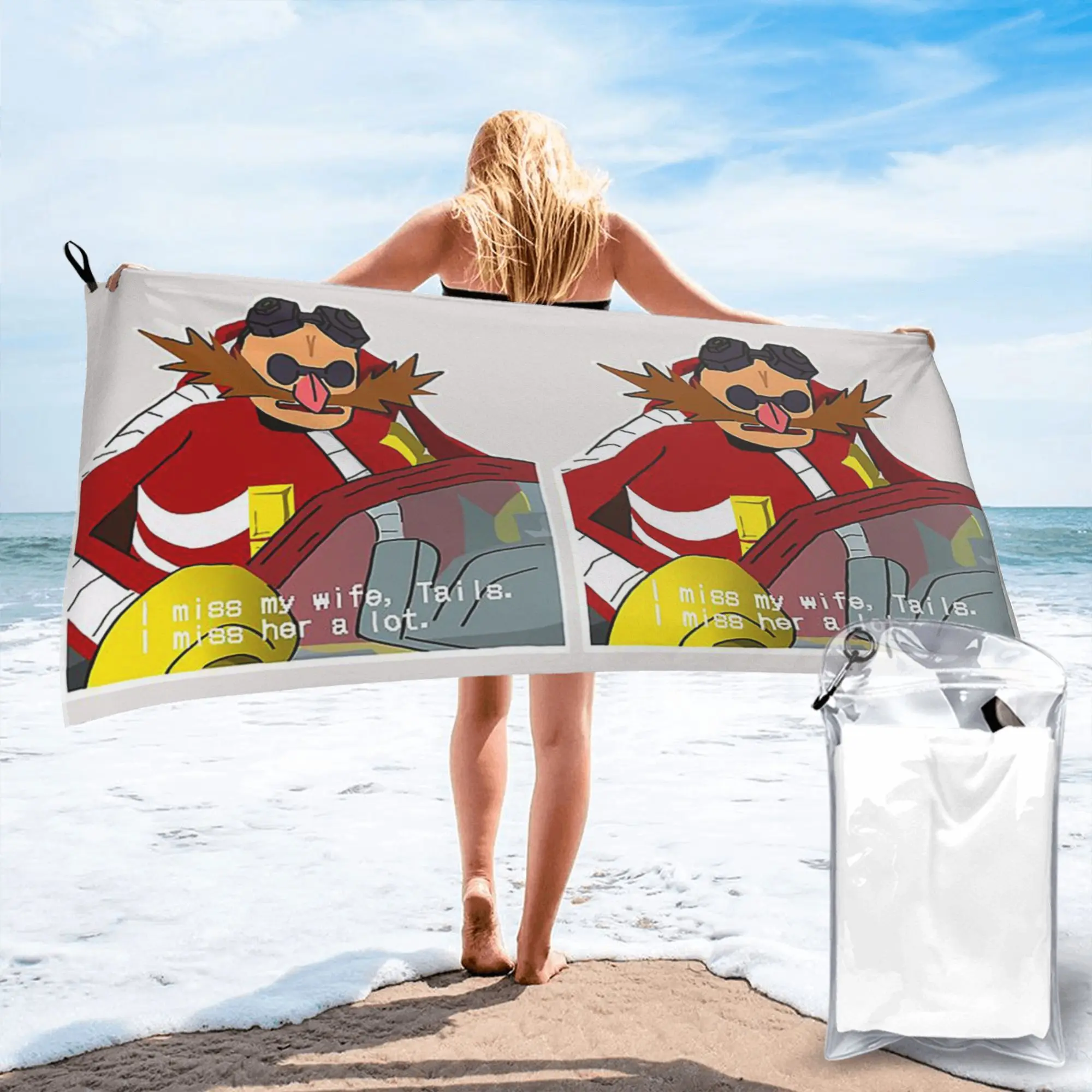 

Пляжное полотенце i miss my wife tails snapcube eggman из мягкой микрофибры, быстросохнущее, впитывающее, для йоги