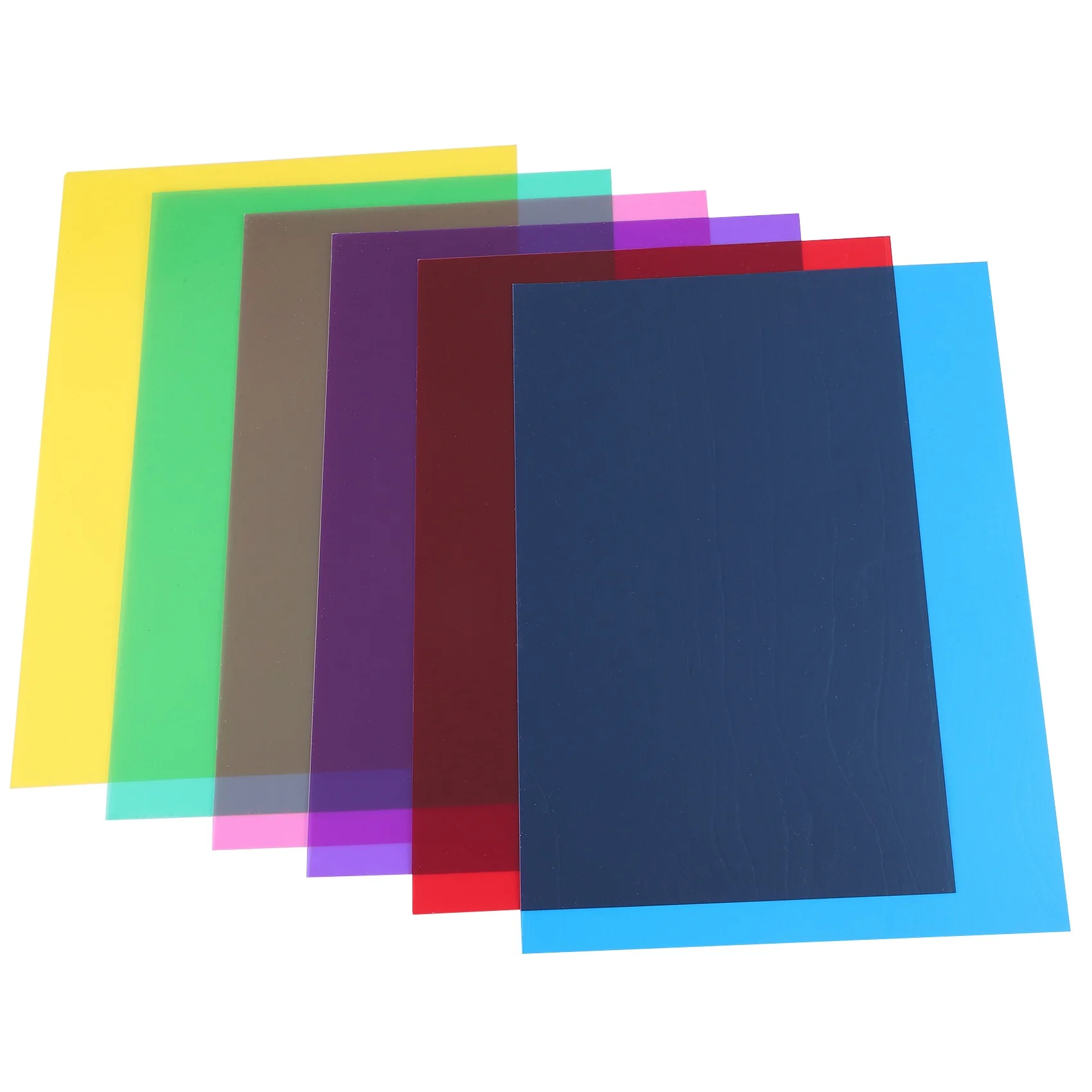 Pack Of 6 Colour Films Gel, Transparent Coloured Film, Heat Resistant For Lamps, Coloured Filter (30 X 21 Cm) Eco-Friendly