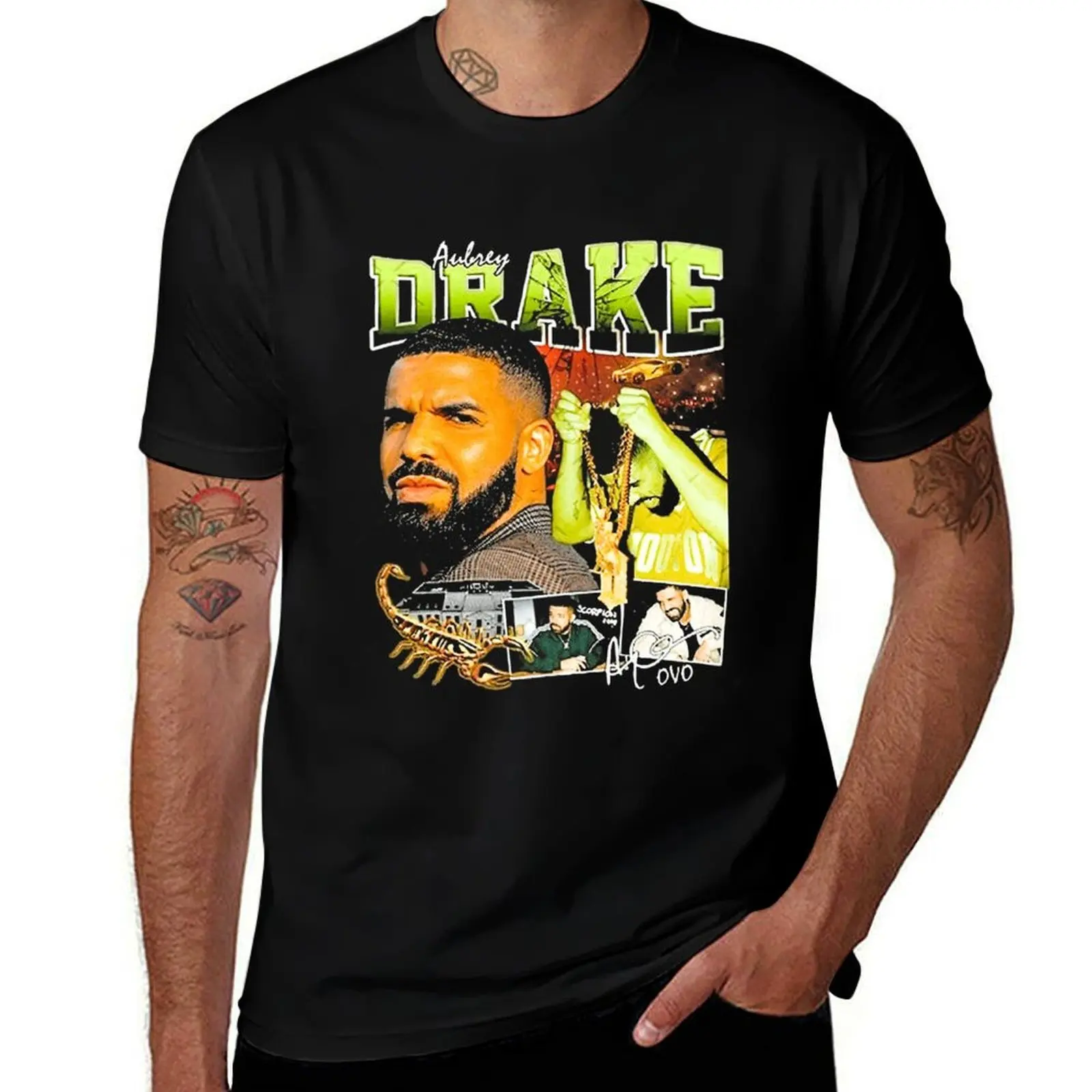 

Drake Rap Tee T-Shirt T-Shirt Aesthetic clothing blue lock custom t shirt slim fit t shirts for men