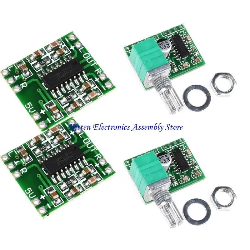 96GD PAM8403 Small Power Amplifier Board 2 Channel Sound Amplifier Module 2.5V-5.5V