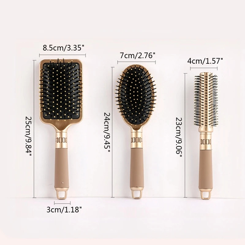 Professional Paddle Brush for thick Curly Thin Long Short Wet or Dry Hair Massage Scalp Brushes Women Men and Kids Use