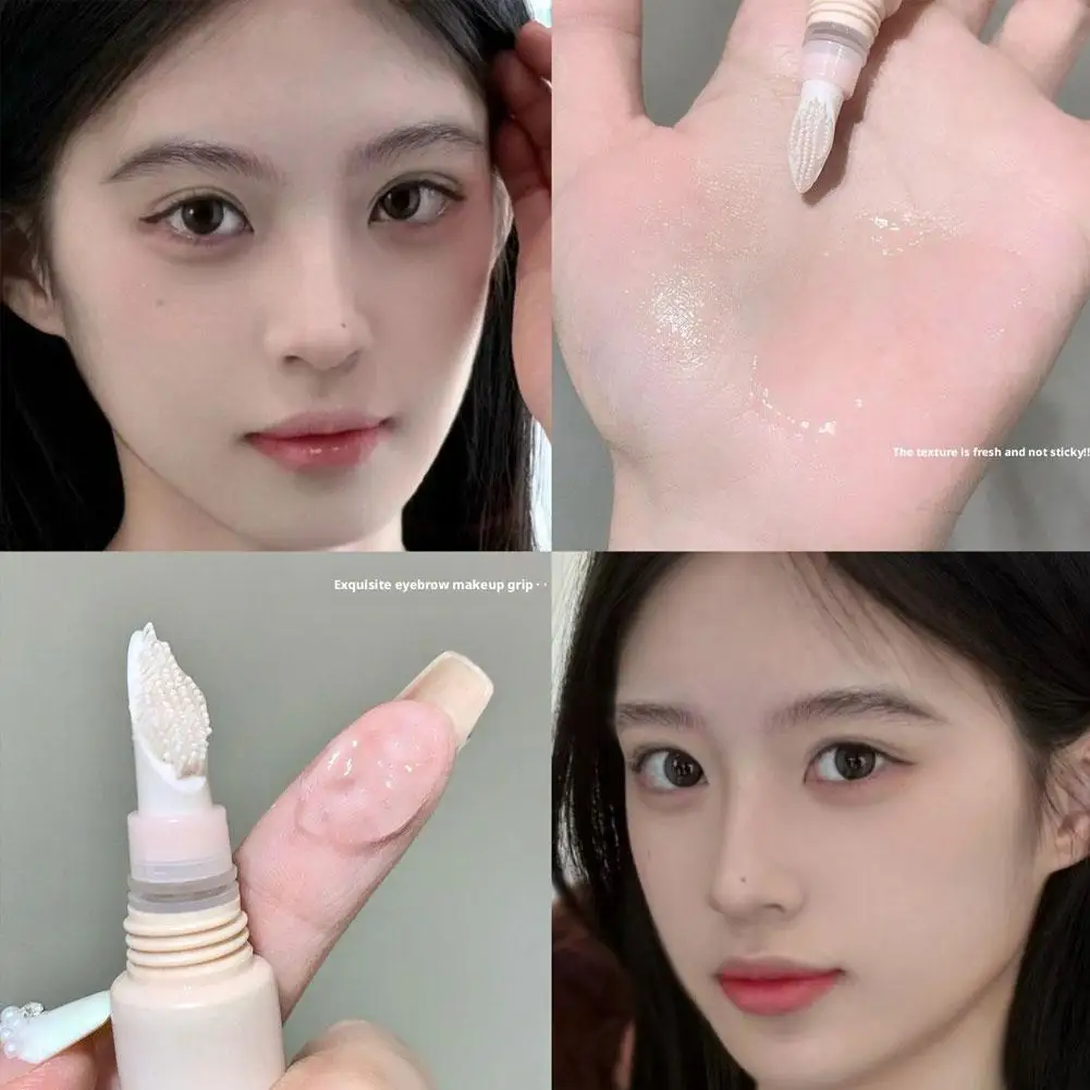 3D Brow Gel Waterproof Transparent Gel Texture With Silicone Brush Long-Lasting Hold Long-lasting Natural Eyebrow Soap