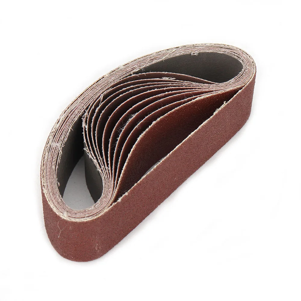 Cinturones de lijado de 330x30mm, 120/320/600/800/1000 de grano, surtido de rectificado de Metal, bandas de aluminio, pulidor, lijadora de óxido