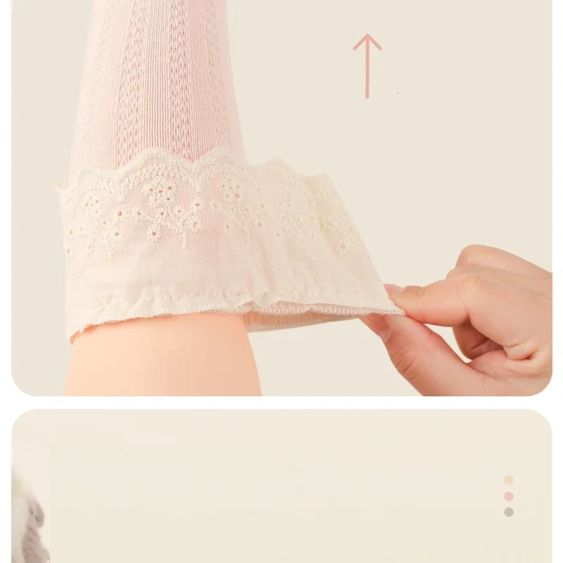 4 ألوان ربيع الخريف موضة الفتيات الجوارب مع الدانتيل الطفل طويل لينة العظم جوارب الأميرة القطن جوارب طويلة 0-3Y