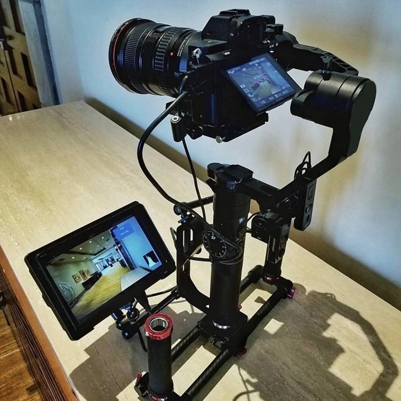 BNVN-مقبض قبضة L نوع قوس تصاعد رصد ميكروفون جبل حامل ل DJI Ronin S RS 2 3 4 SC ZHIYUN كاميرا ذات محورين