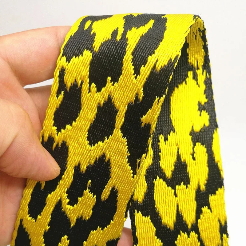 1/2/4m 38mm 3mm verdicktes Jacquard-Gurtband für Tasche Polyester Gurt bänder Band DIY Rucksack Kleidung dekorativen Gürtel