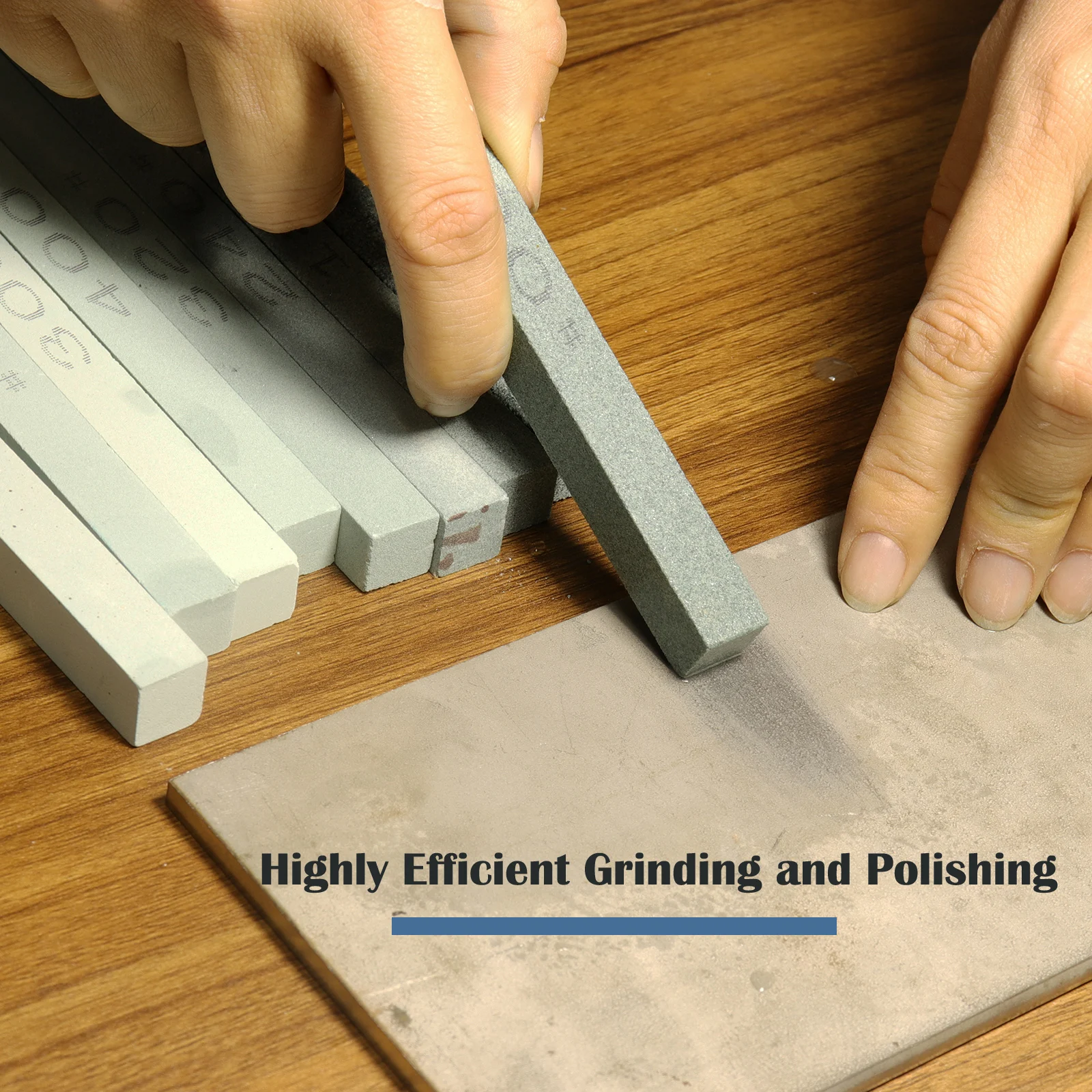 1 قطعة حجر زيت شحذ 80-3000 #   أداة مبراة سكين حجر المشحذ من كربيد السيليكون الأخضر