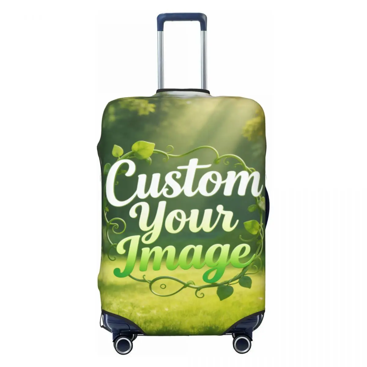 

Эластичный защитный чехол для чемодана с индивидуальным дизайном (с вашим изображением/логотипом), подходит для чемоданов 18-32 дюйма