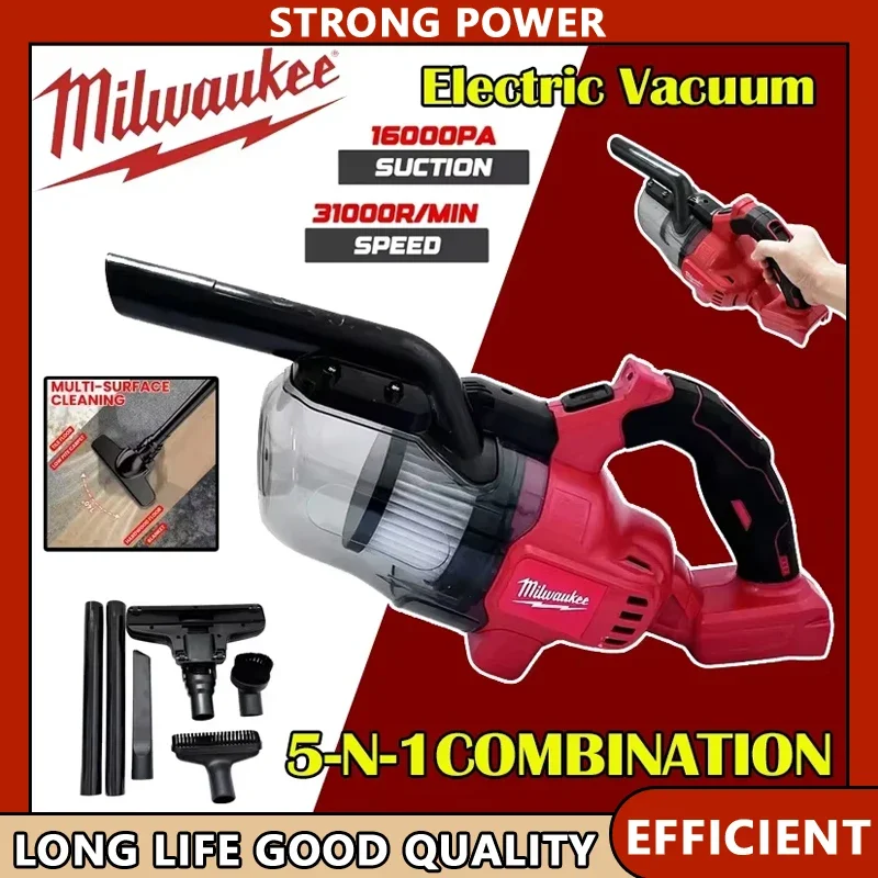 

Milwaukee светодиодный беспроводной электрический пылесос портативный бытовой промышленный строительный инструмент для чистки аккумулятор 18 В