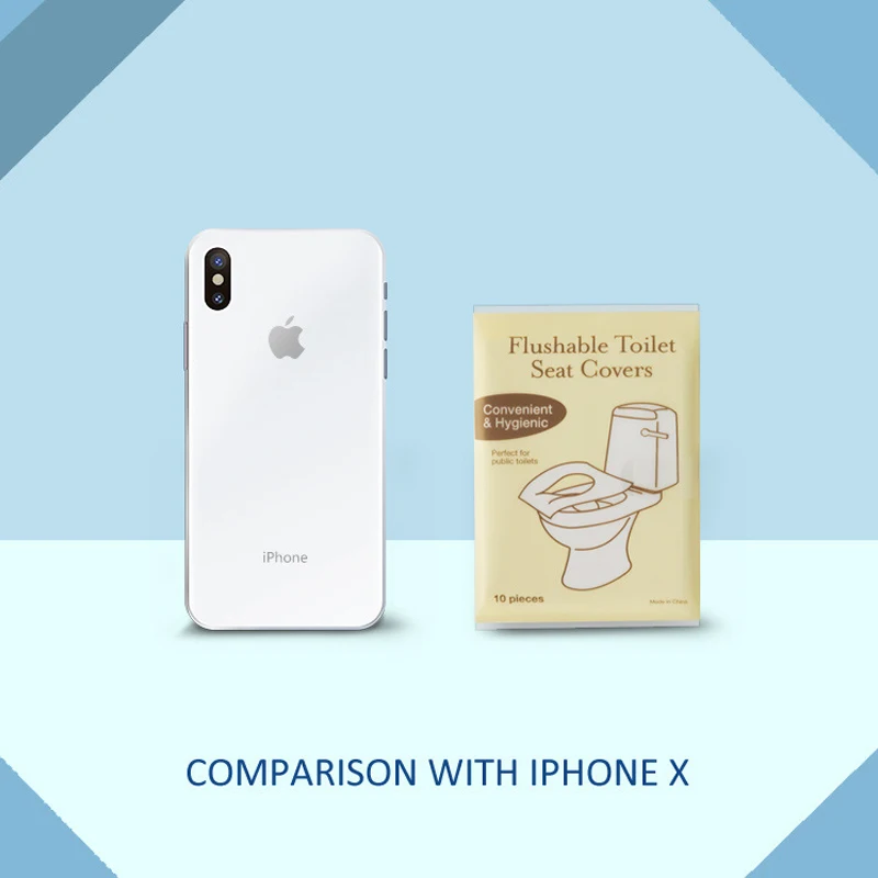 일회용 변기 시트 커버 휴대용 여행 캠핑 호텔 욕실 변기 매트 패드 생분해성 수용성 변기 커버 종이