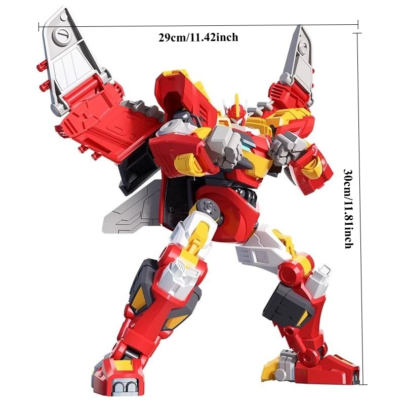 Robô de deformação diy fogo dragão mech modelo de plástico brinquedos computador mesa ornamento brinquedos das crianças para meninos aniversário convidados presentes