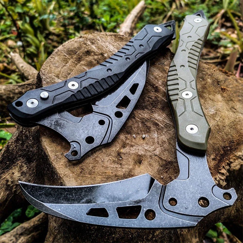 طوي بقاء النار الفأس التخييم في الهواء الطلق المحاور التكتيكية متعددة الأغراض Bushcraft الفأس الدفاع عن النفس اليد الفأس البرية بقاء