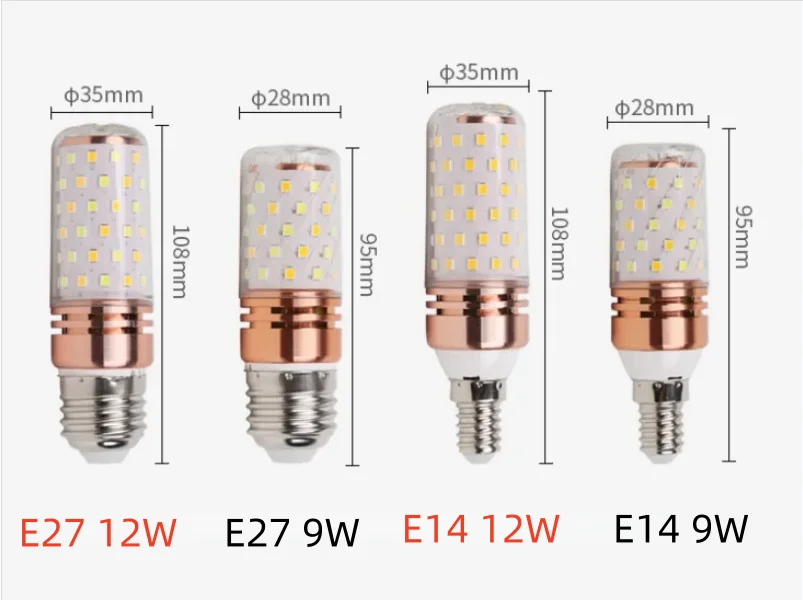 10pcs/lots LED Corn Lamp E27 E14 12W 16W 20W 24W 220V 110V Strong Light 3000K 4000K 6000K Lamp Holder Home Emergency Lighting