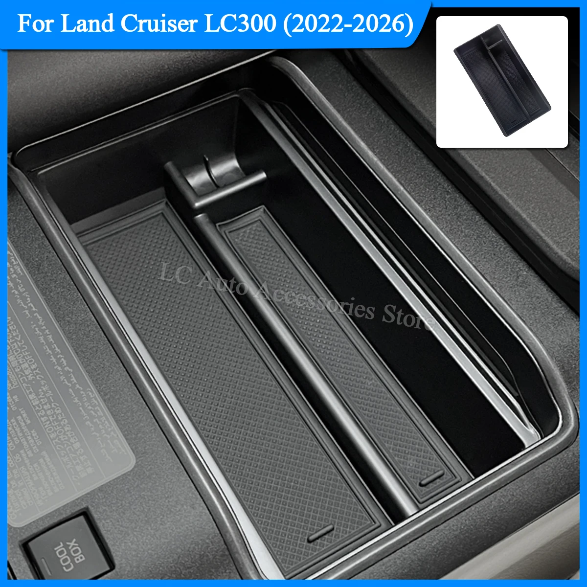 For 2022-2026 Land Cruiser LC300 Center Console Armrest Storage Box Organizer Tray Car Interior Accessories