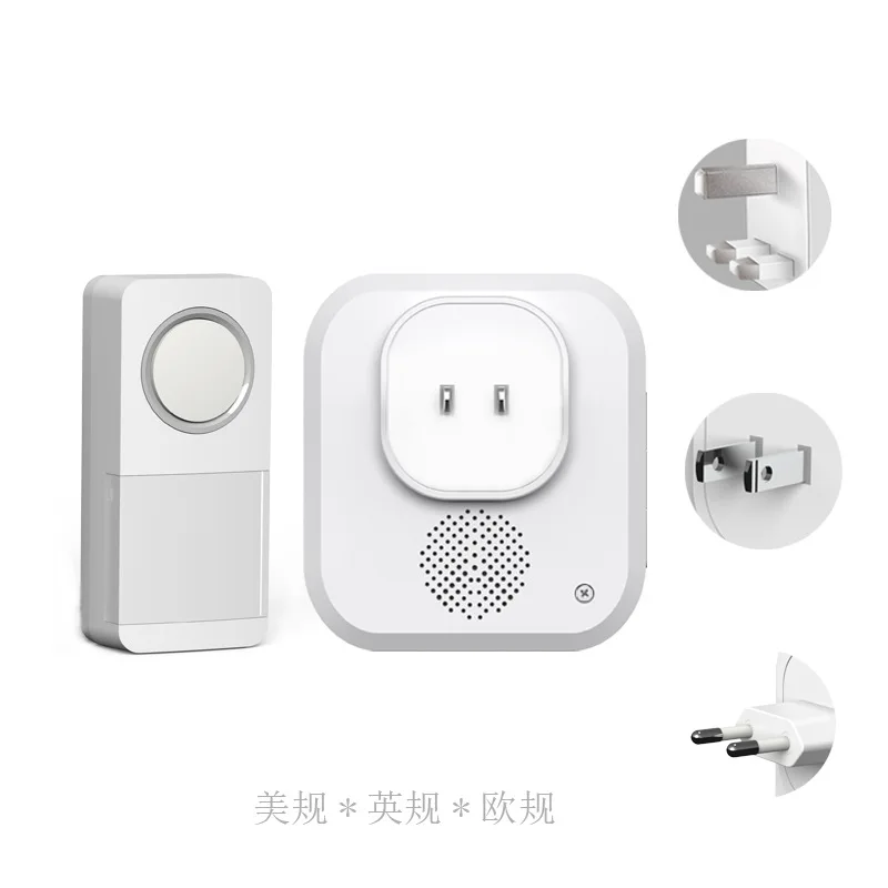 2.4Ghz Wireless ยาวระยะทาง58เพลงไฟ LED Doorbell กลางแจ้งกันน้ำยินดีต้อนรับ Chime เกสต์เตือนปุ่ม