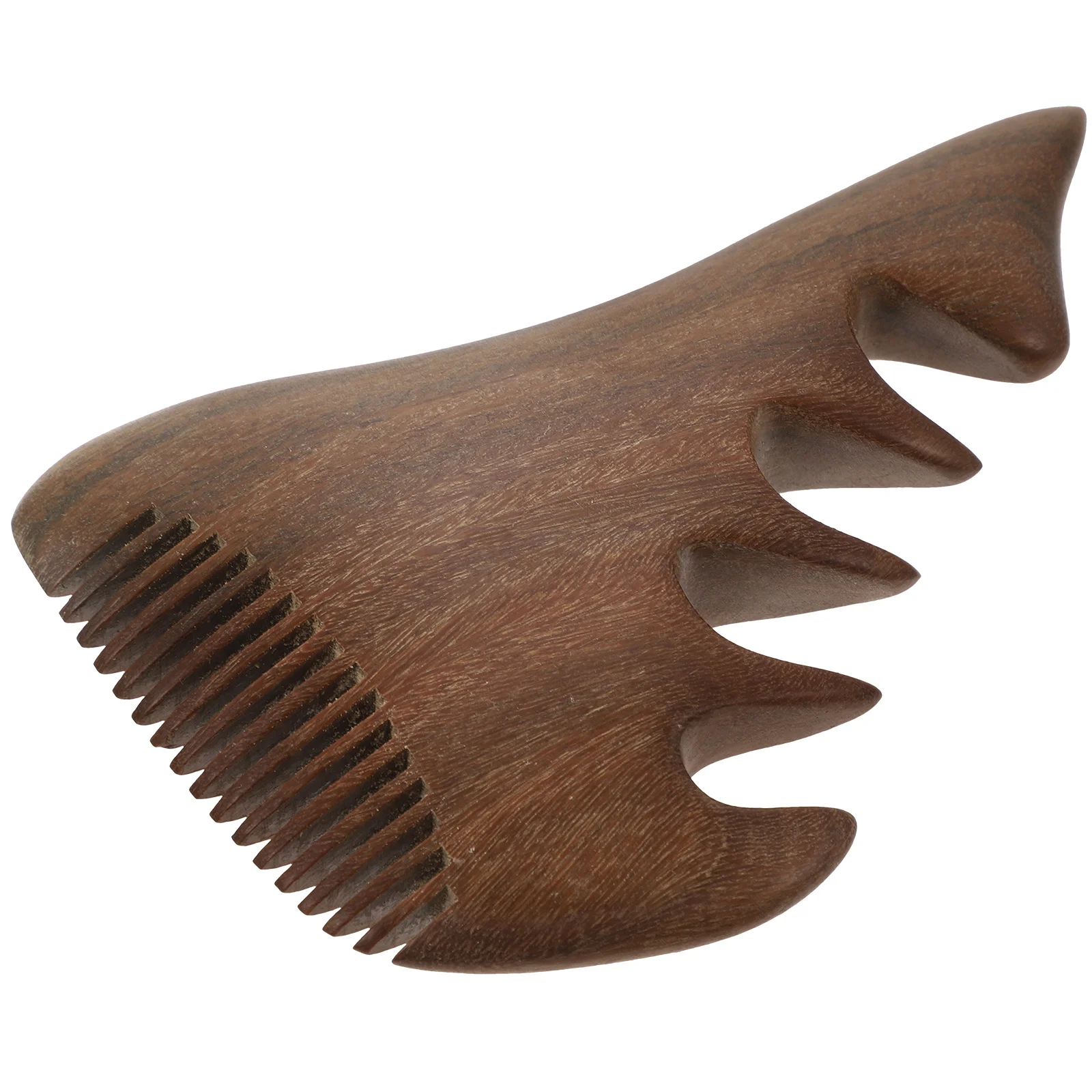 

Деревянная массажная расческа из натурального сандалового дерева, массажер для кожи головы, антистатический инструмент для акупунктурных точек головы, портативный уход за волосами для женщин