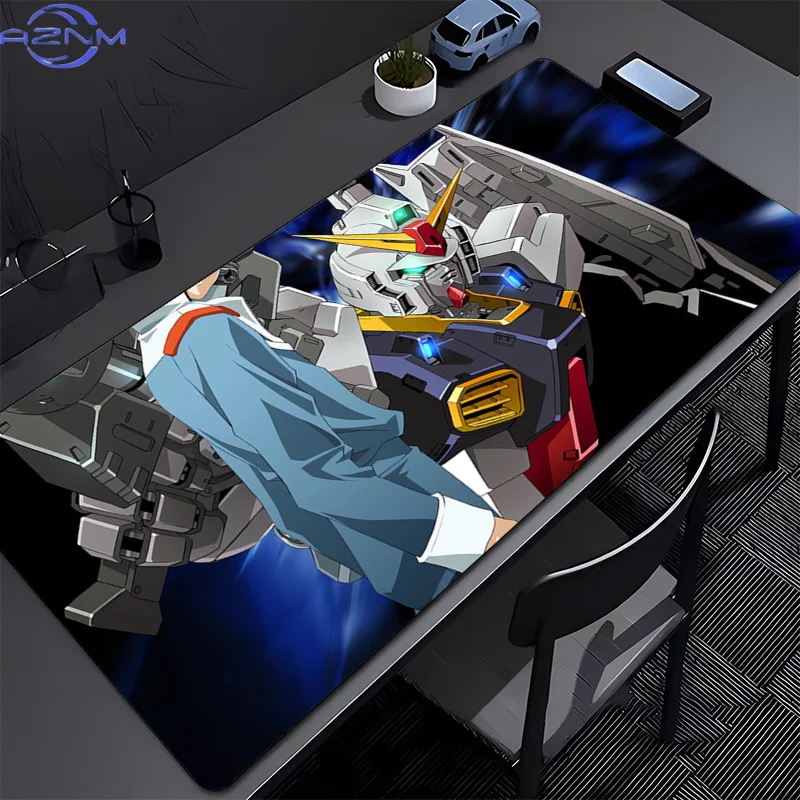 Mechanical Warrior Gundam Mk II Mousepad Large Gaming Keyboard Gamer Mouse Pad on The Table Desk Mat coaster PC Anime Mouse Mats