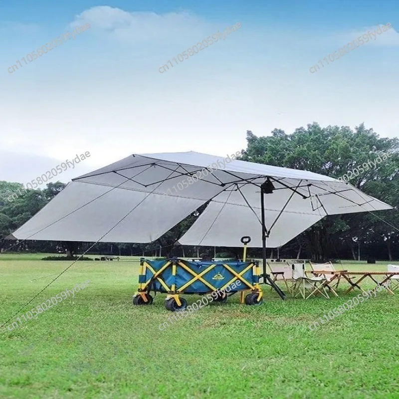 Camping Foldable Portable Sun Shelter Quick Setup Beach Picnic Sun Protection Shelters Waterproof Adjustable Camping Supplies
