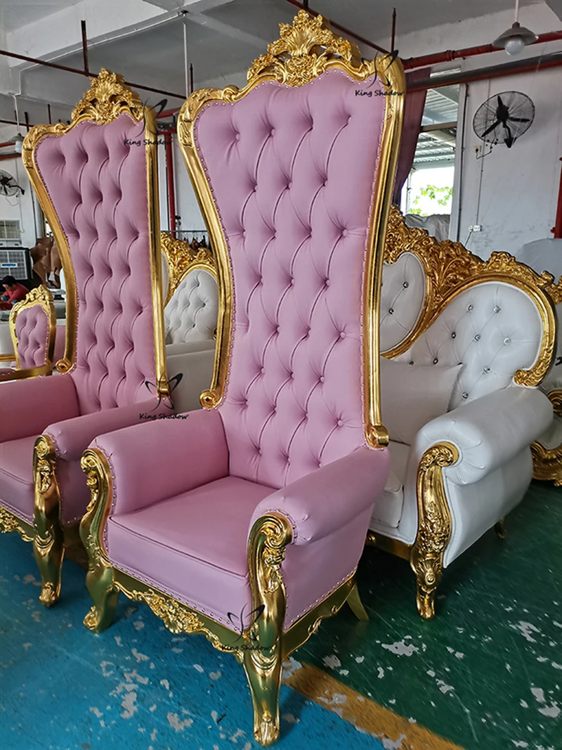 Beauty Salon Supplies Nail Salon Furniture Pink Throne Chair Pedicure Chair Queen Foot Spa Chairs