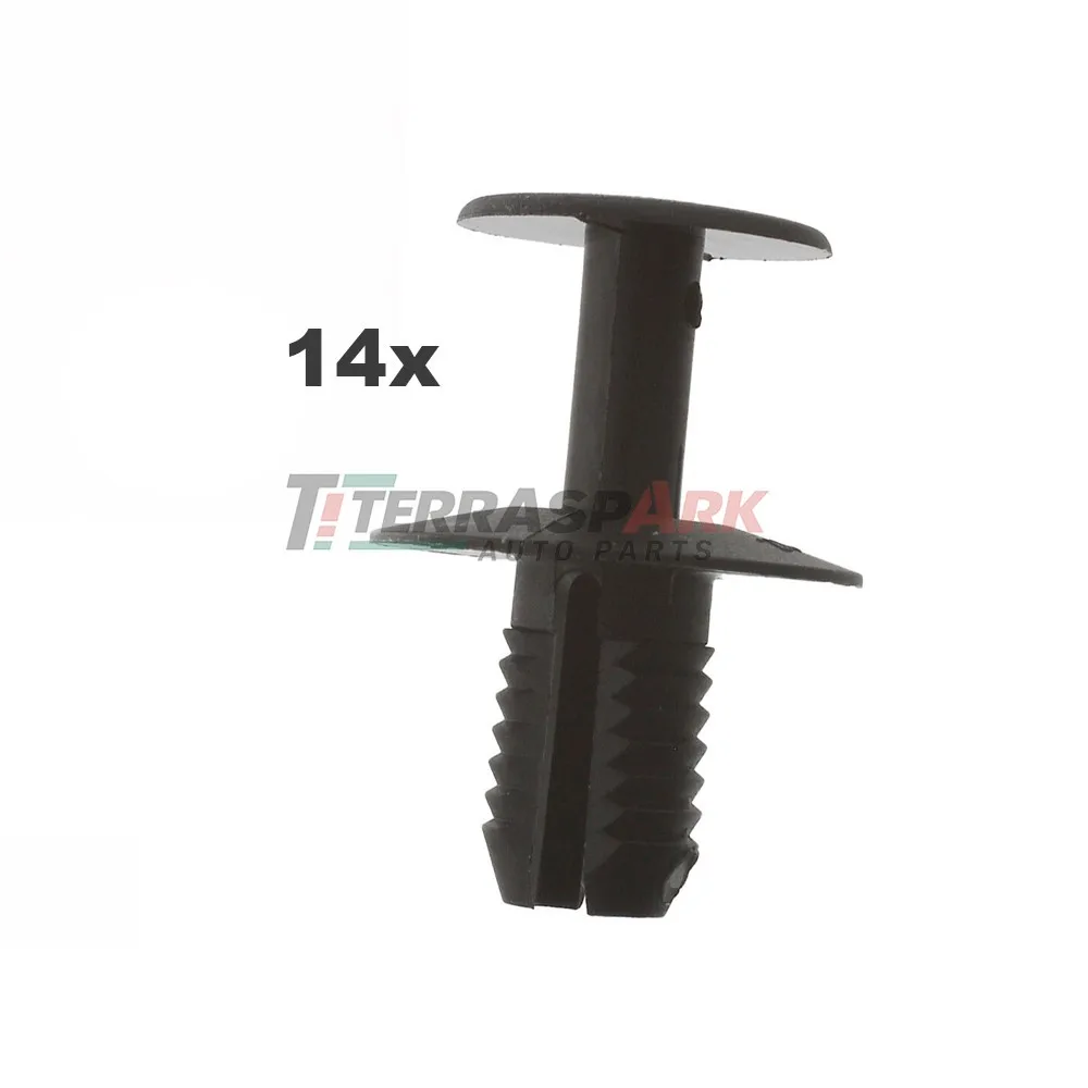 14 Spreizniet Clips für BMW E34 E36 E38 E39 E60 Mercedes W124 W168 W209 E C SL M820141